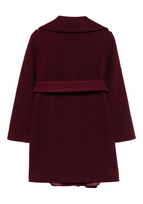 Cappotto con cintura Lù-Lù BY MISS GRANT | LL4098BORDEAUX